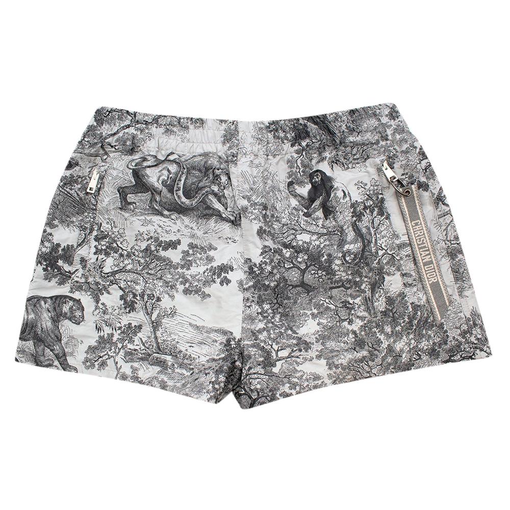 Dior Gray Toile de Jouy Technical Taffeta Shorts 40 at 1stDibs | toile  shorts, christian dior shorts