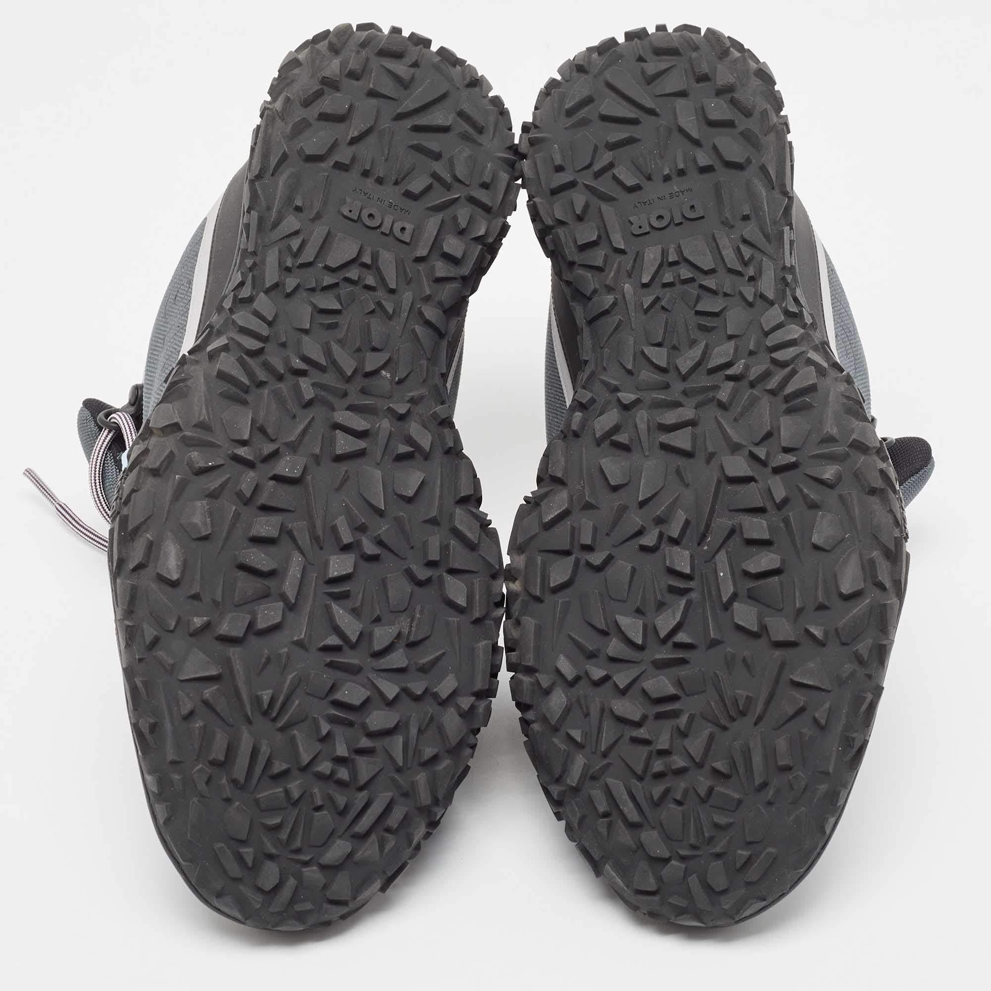 Dior Green/Black Canvas Diorizon Lace Up Sneakers Size 45 1