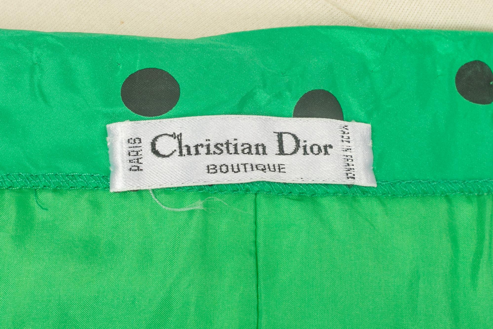 Dior green bustier top For Sale 2