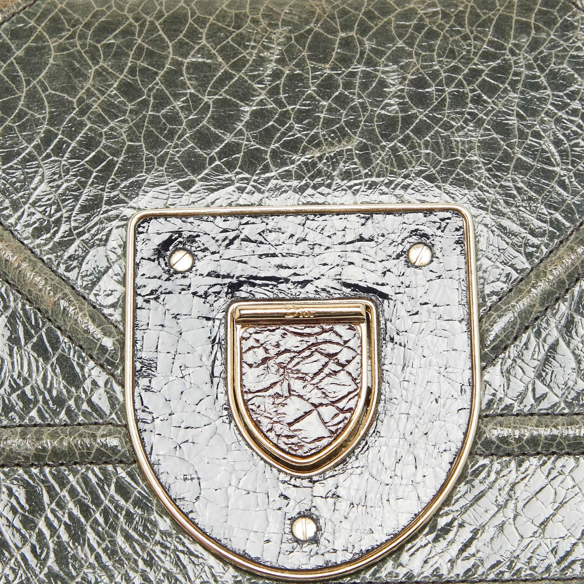 Women's Dior Green Ceramic Effect Leather Diorama Club Shoulder Bag