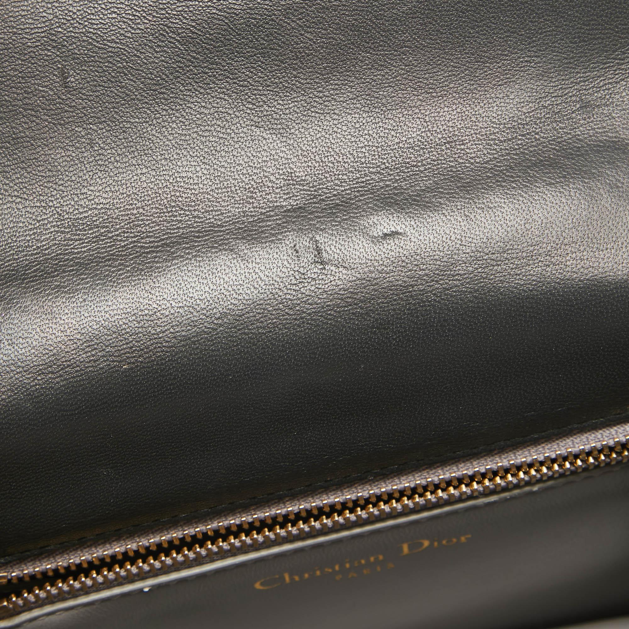Dior Green Ceramic Effect Leather Diorama Club Shoulder Bag 2