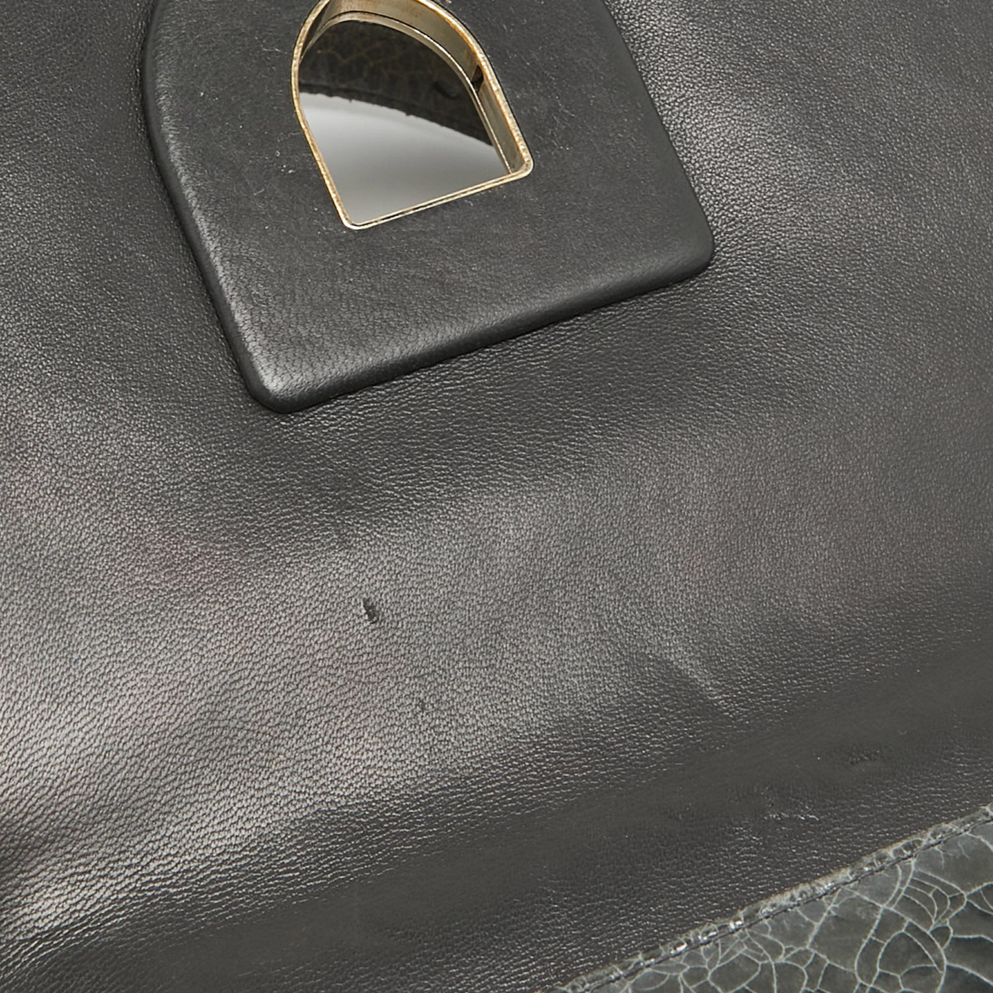 Dior Green Ceramic Effect Leather Diorama Club Shoulder Bag 3