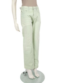 Dior Green Denim Straight-Leg Jeans Size XL