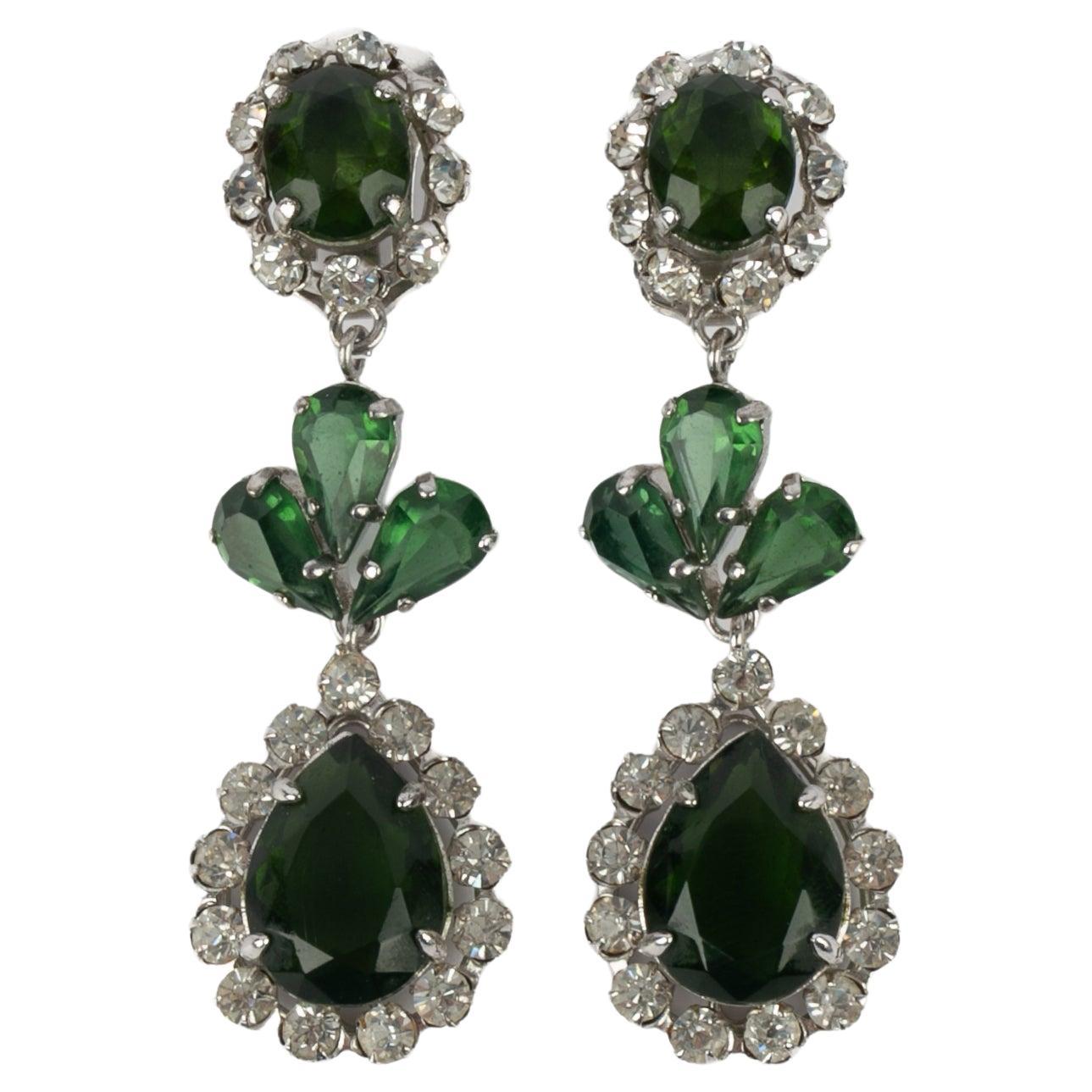 Orecchini verdi Dior 1958 in vendita