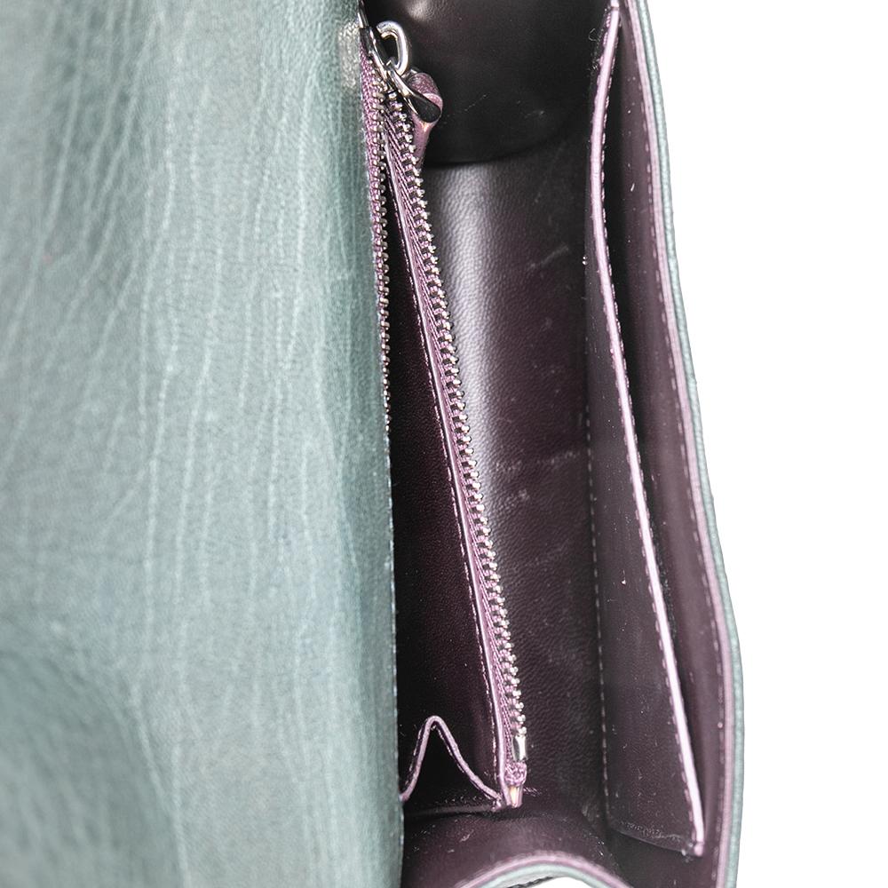 Dior Green Embellished Leather Diorama Club Shoulder Bag 4