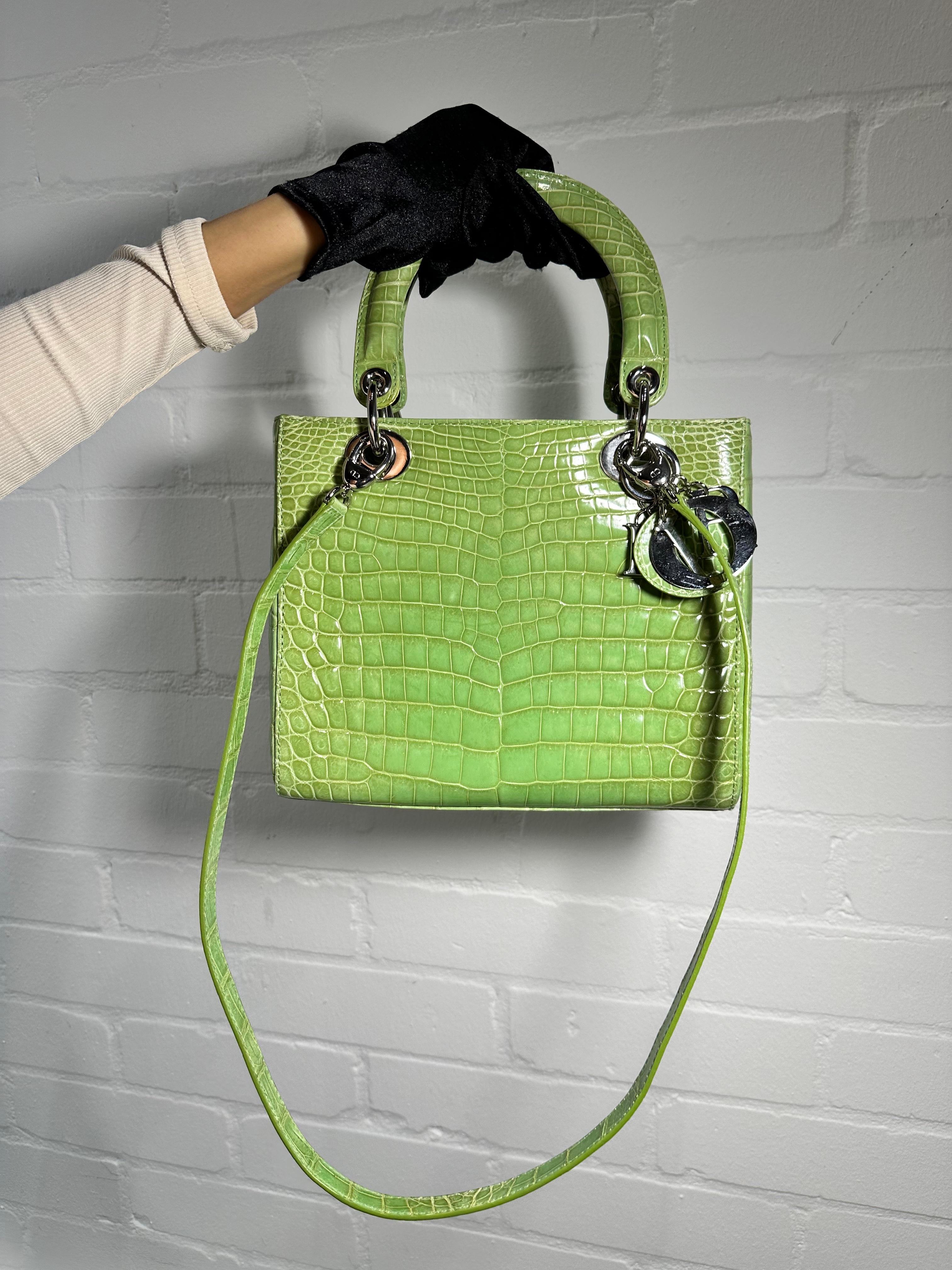 Dior Green Lady Dior For Sale 2