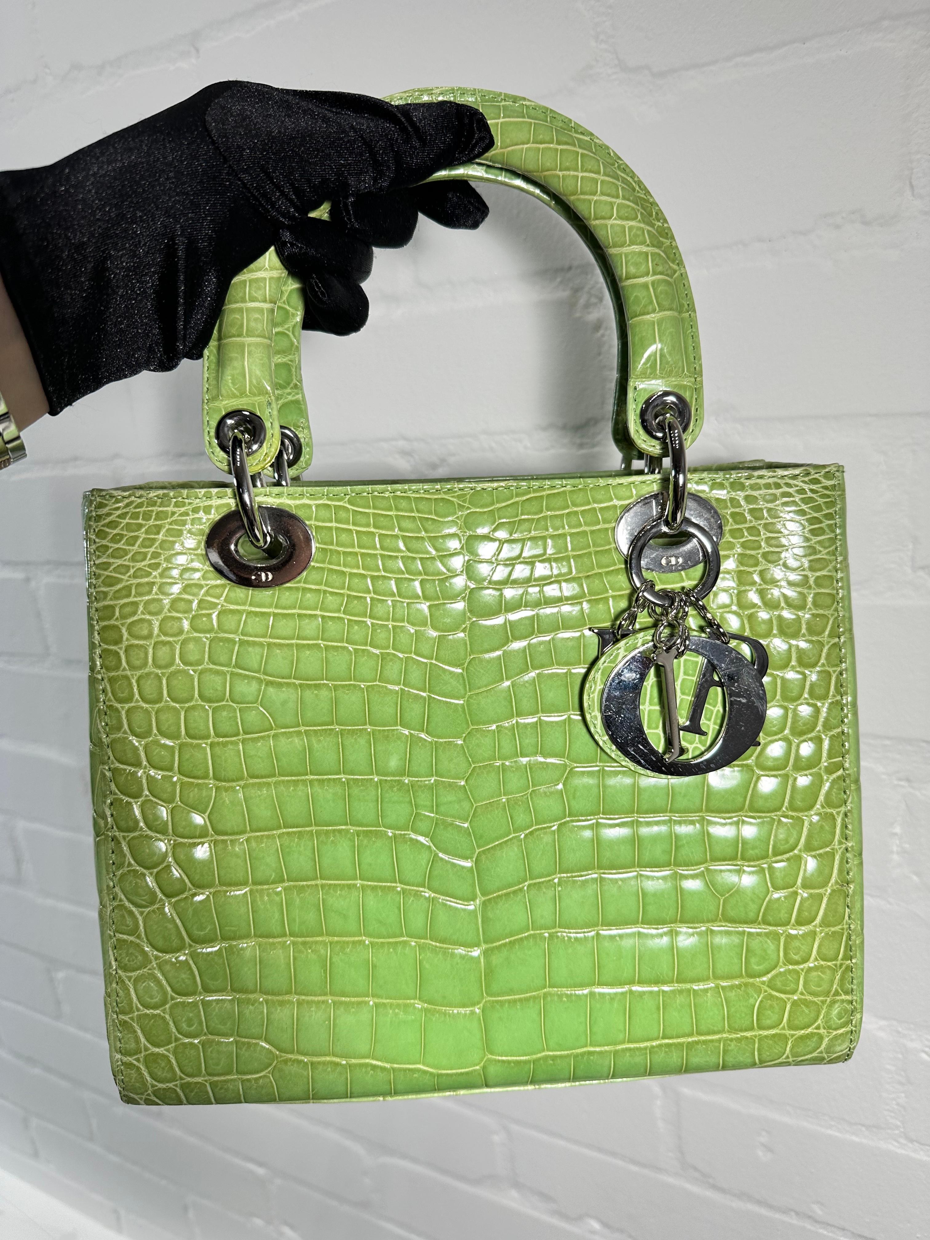 Dior Green Lady Dior For Sale 3