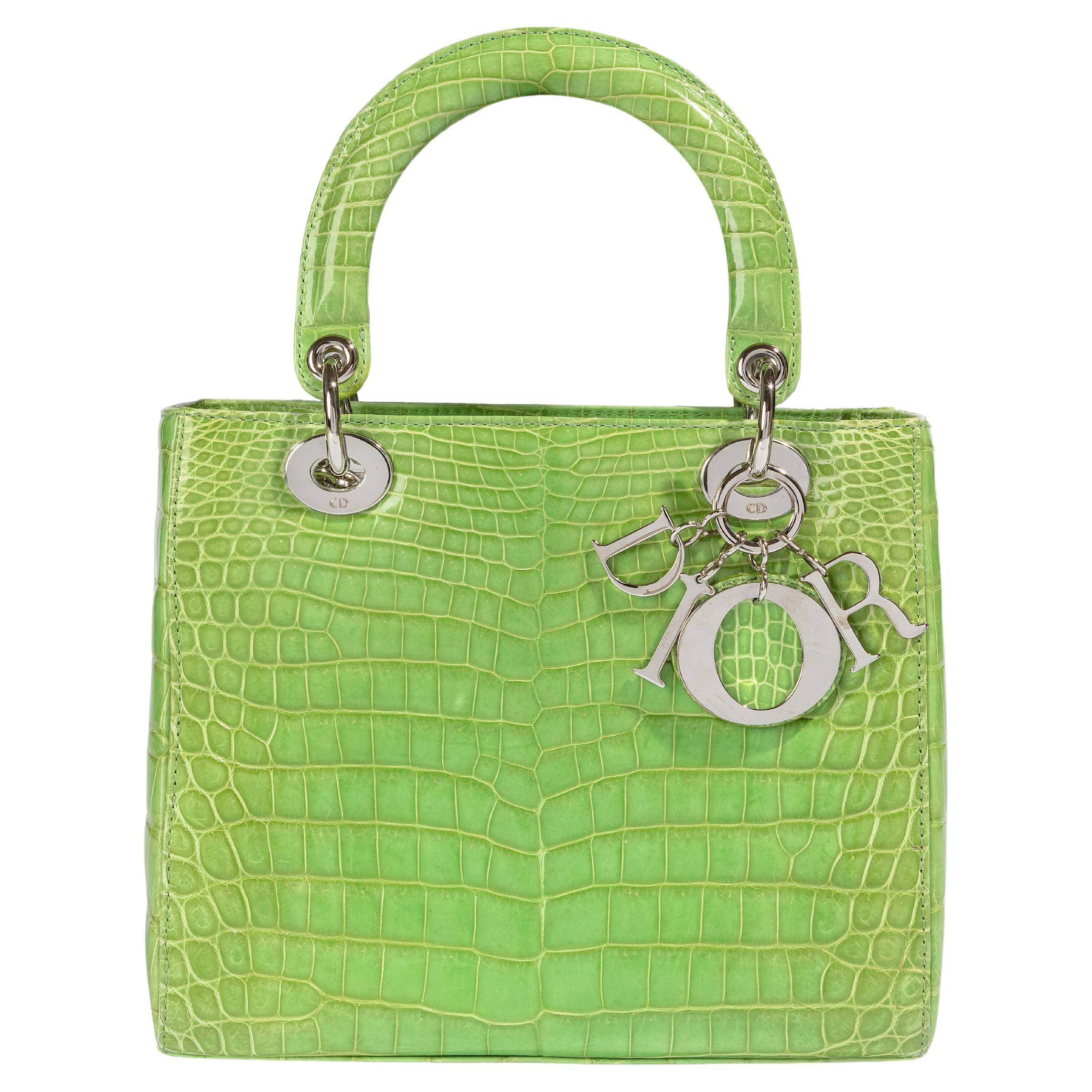 Dior Green Lady Dior For Sale