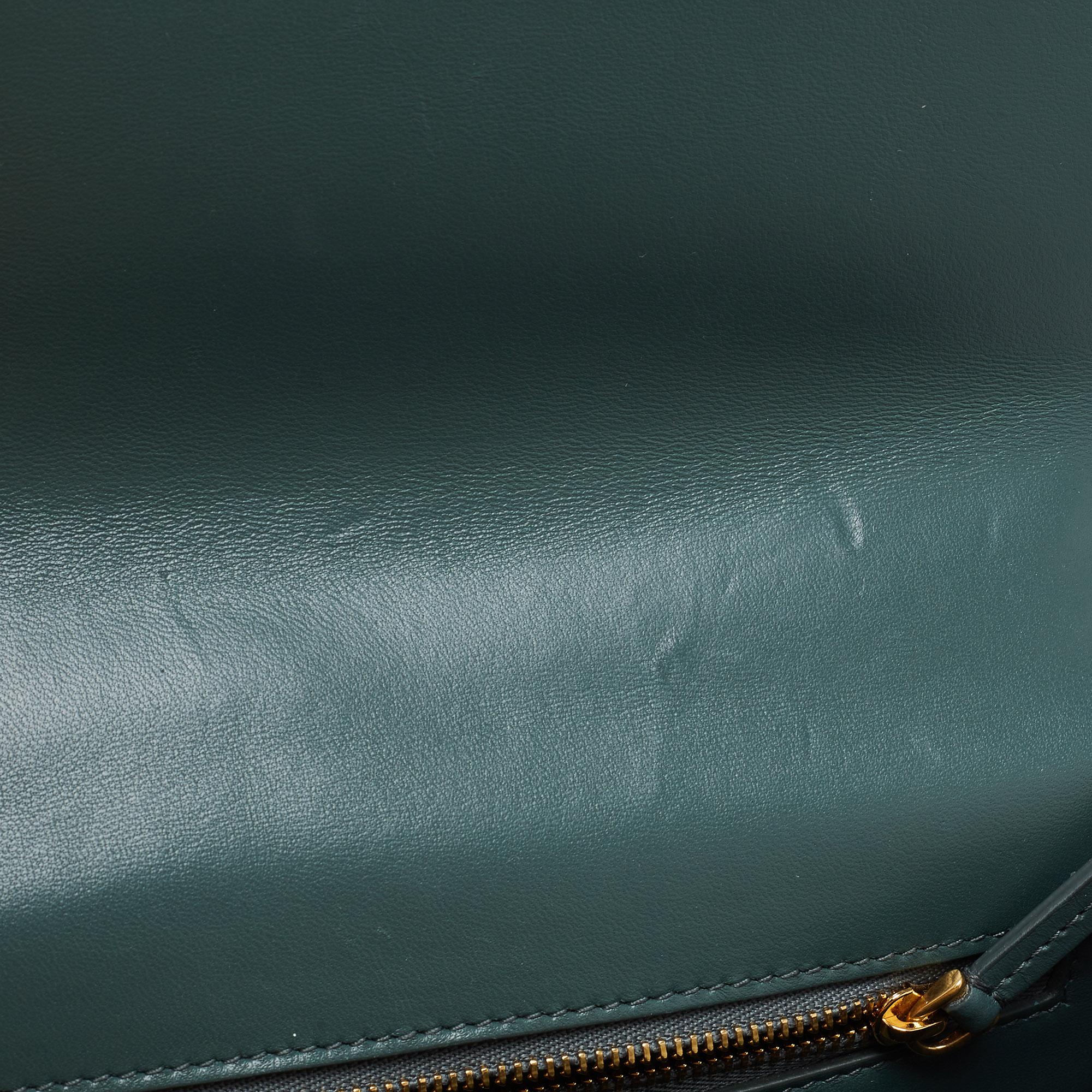 Dior Green Leather 30 Montaigne Shoulder Bag 6