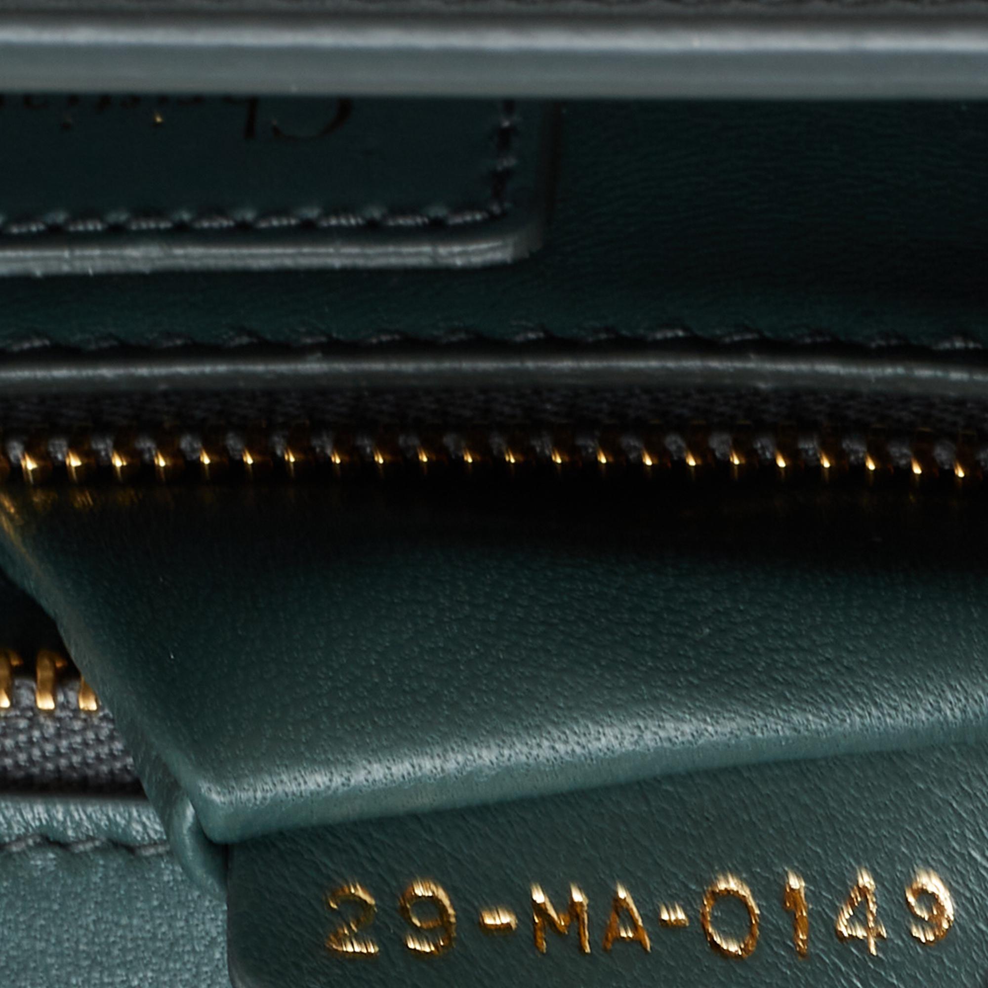Dior Green Leather 30 Montaigne Shoulder Bag 7