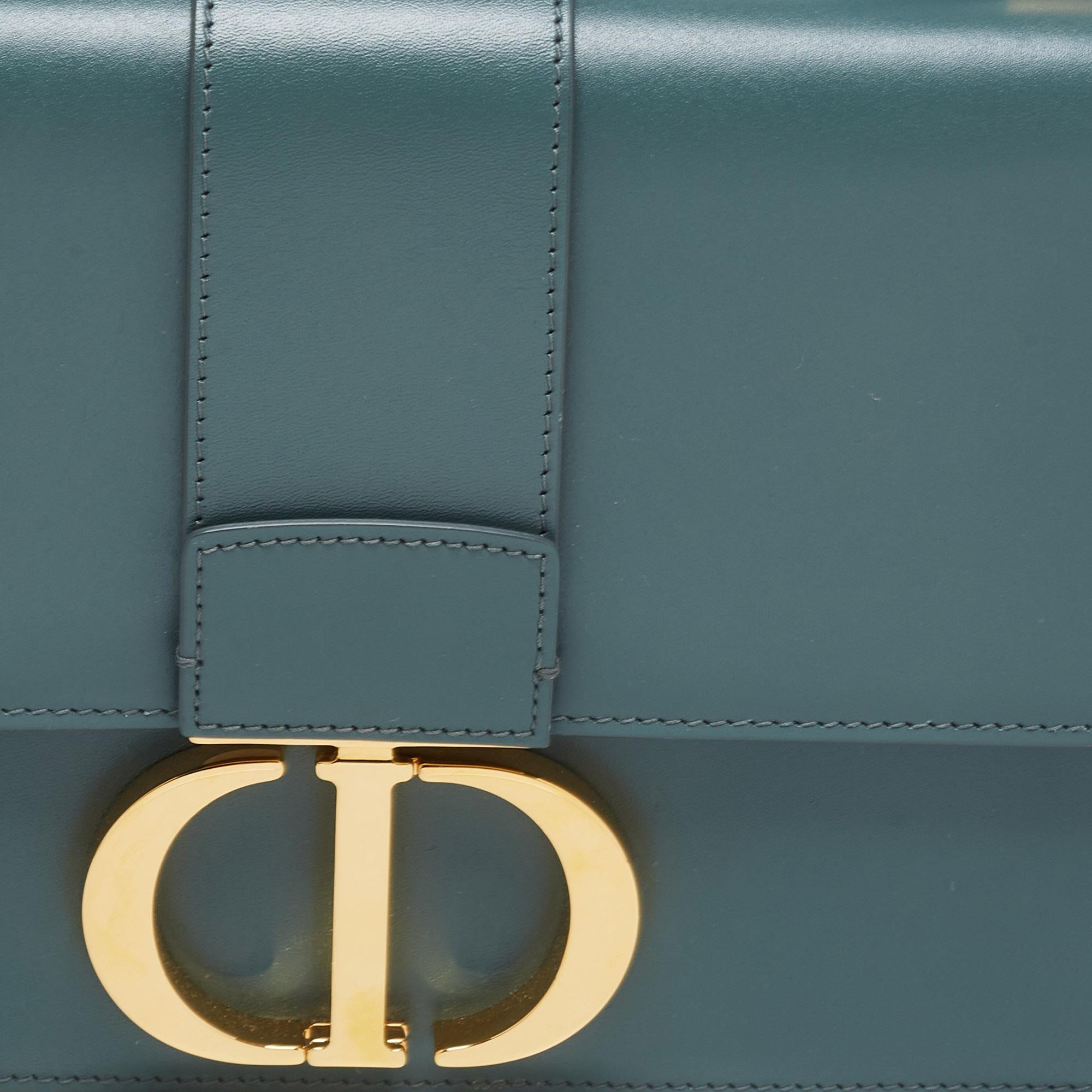 Dior Green Leather 30 Montaigne Shoulder Bag 1