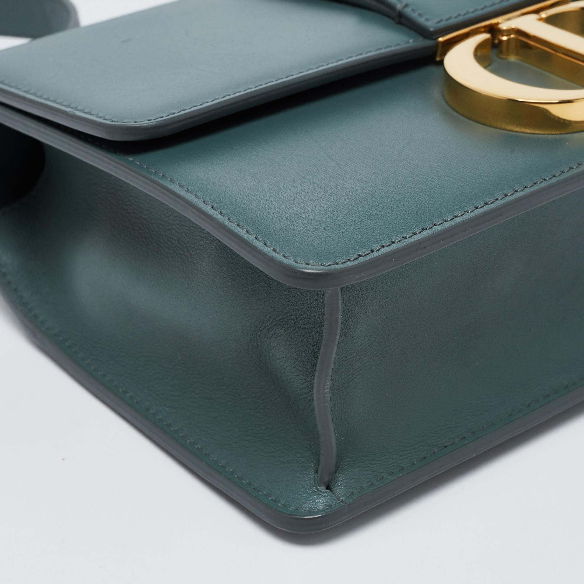 Dior Green Leather 30 Montaigne Shoulder Bag 2