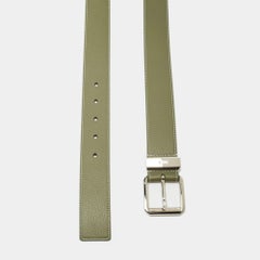 Dior Green Leather Buckle Belt 105 CM