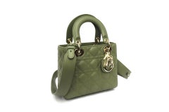 Dior Green Leather Lady Bag