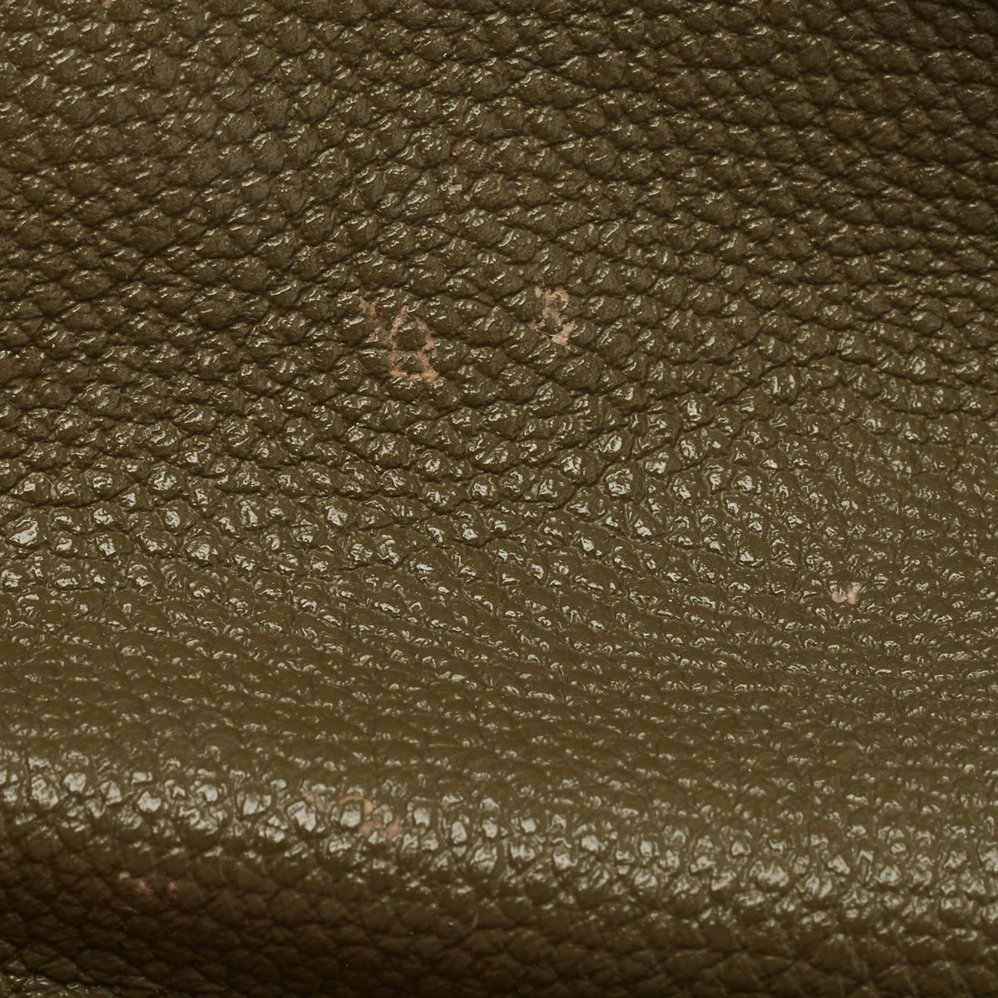 Dior Green Leather Medium Diorama Flap Shoulder Bag 9