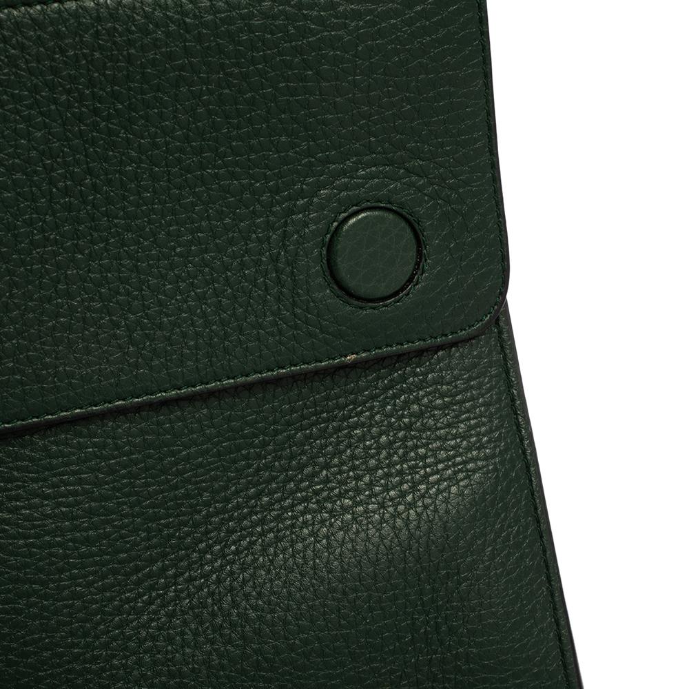 Dior Green Leather Medium Diorever Bag 8