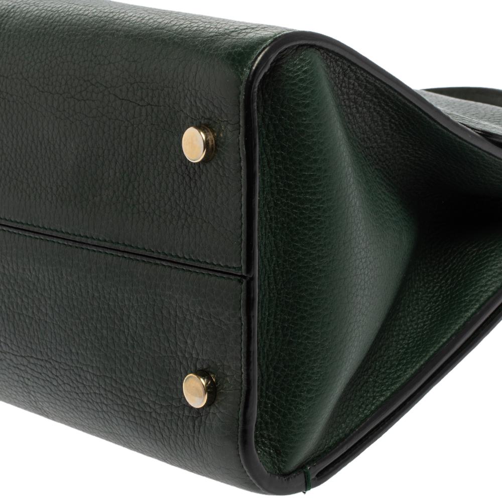 Dior Green Leather Medium Diorever Bag 2