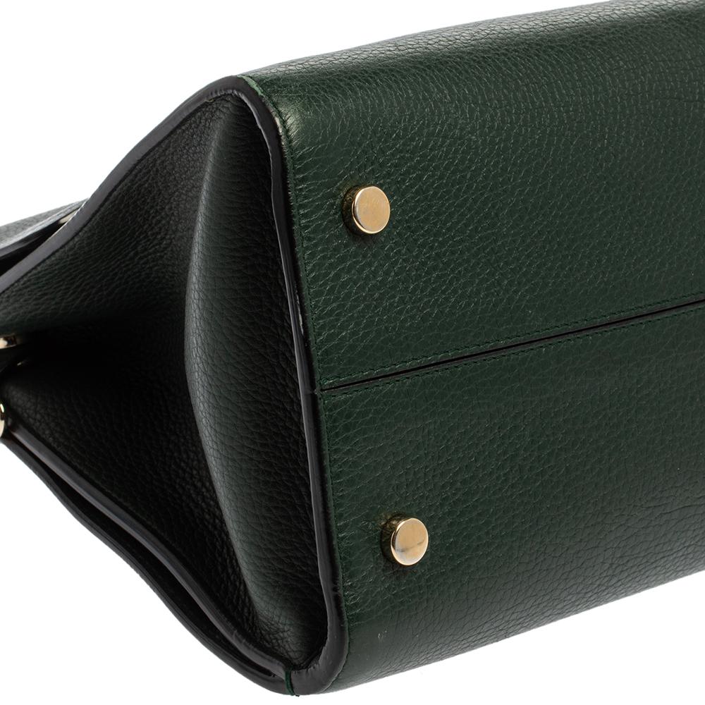 Dior Green Leather Medium Diorever Bag 3