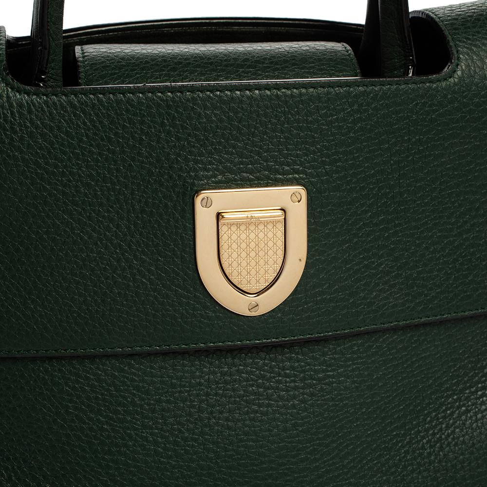 Dior Green Leather Medium Diorever Bag 4