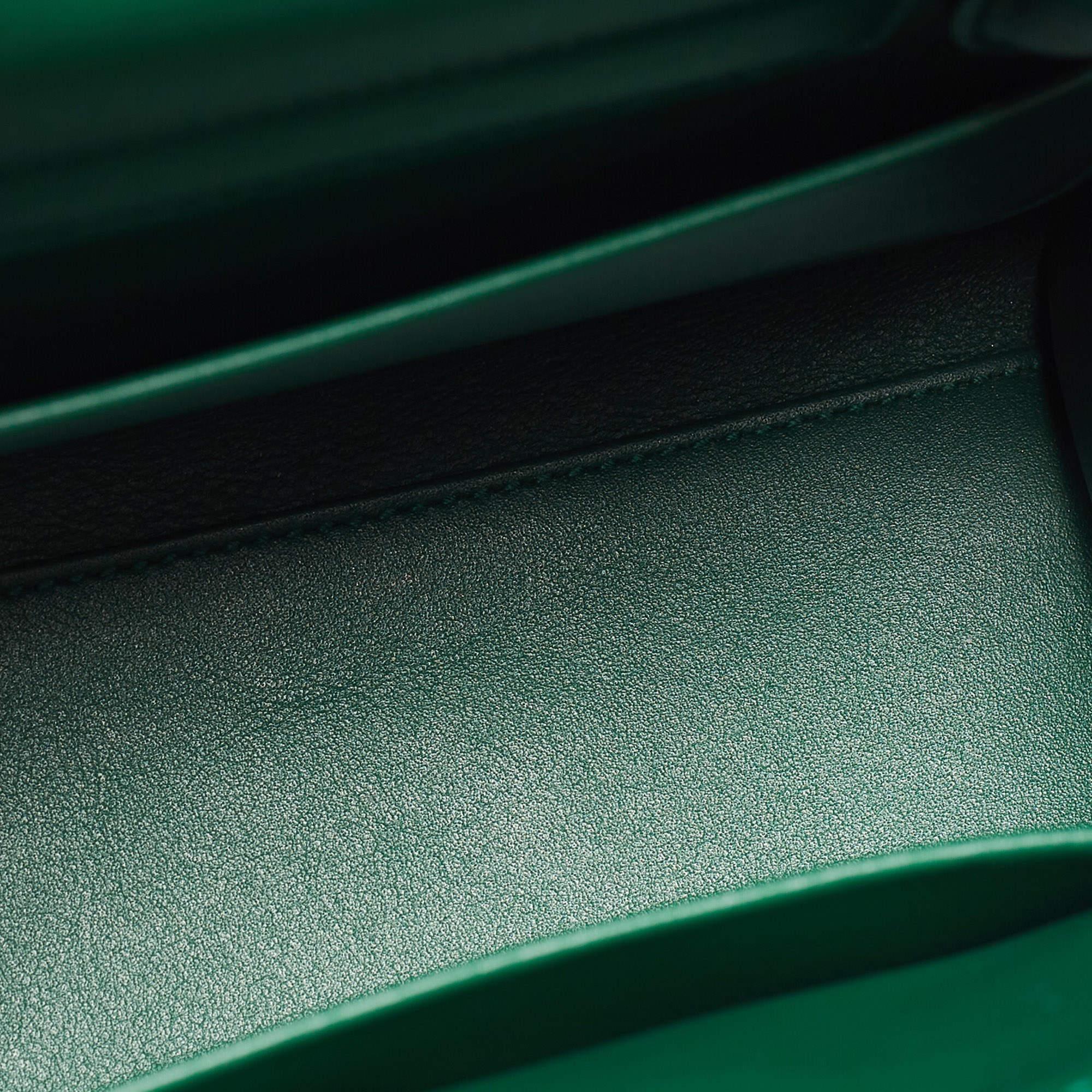 Dior Green Leather Mini Diorever Top Handle Bag 5