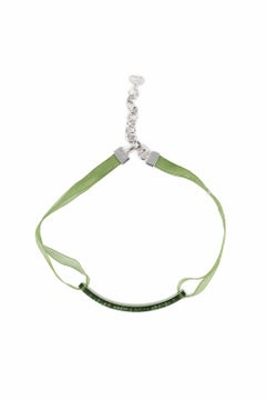 Dior green necklace
