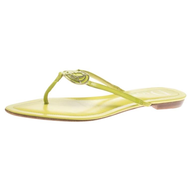 dior flat sandals