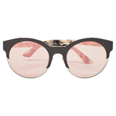 Dior Grün/Rosa verspiegelte DiorSideral1 runde Sonnenbrille