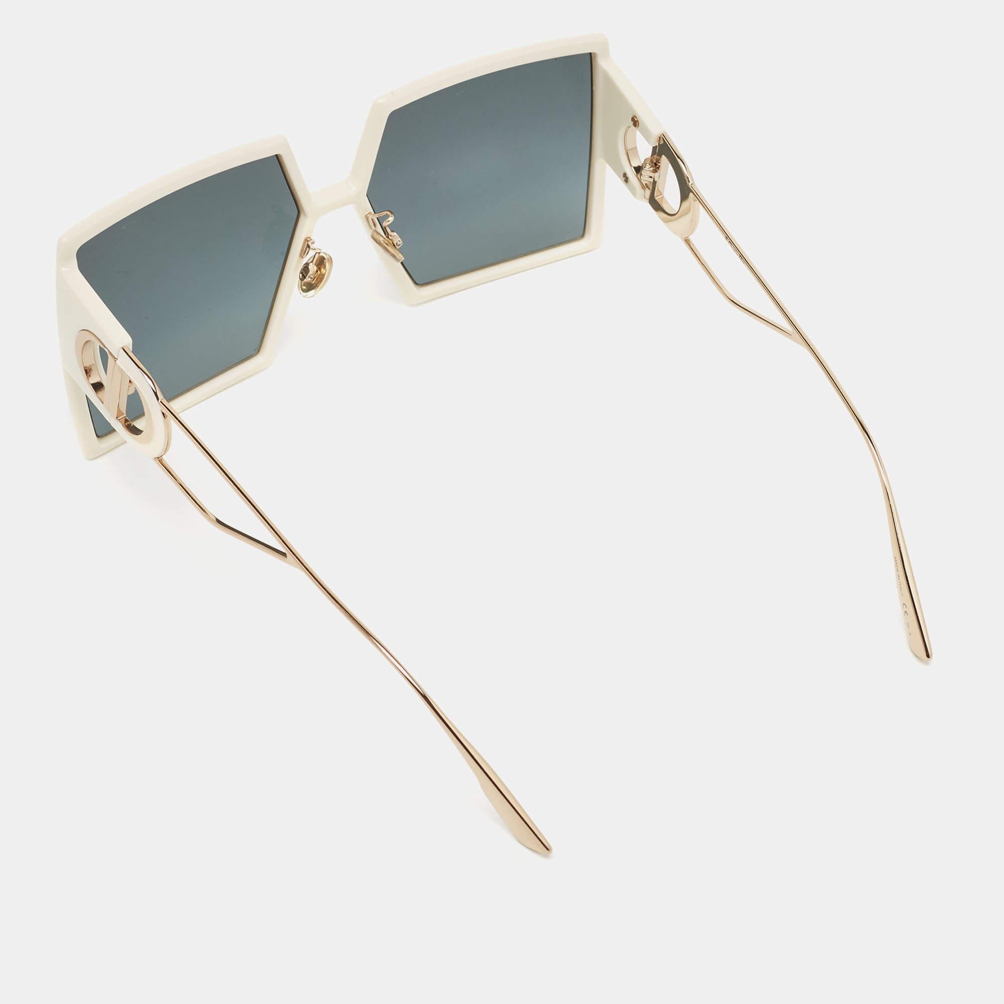 Dior Grey 30 Montaigne Square Sunglasses In Excellent Condition In Dubai, Al Qouz 2