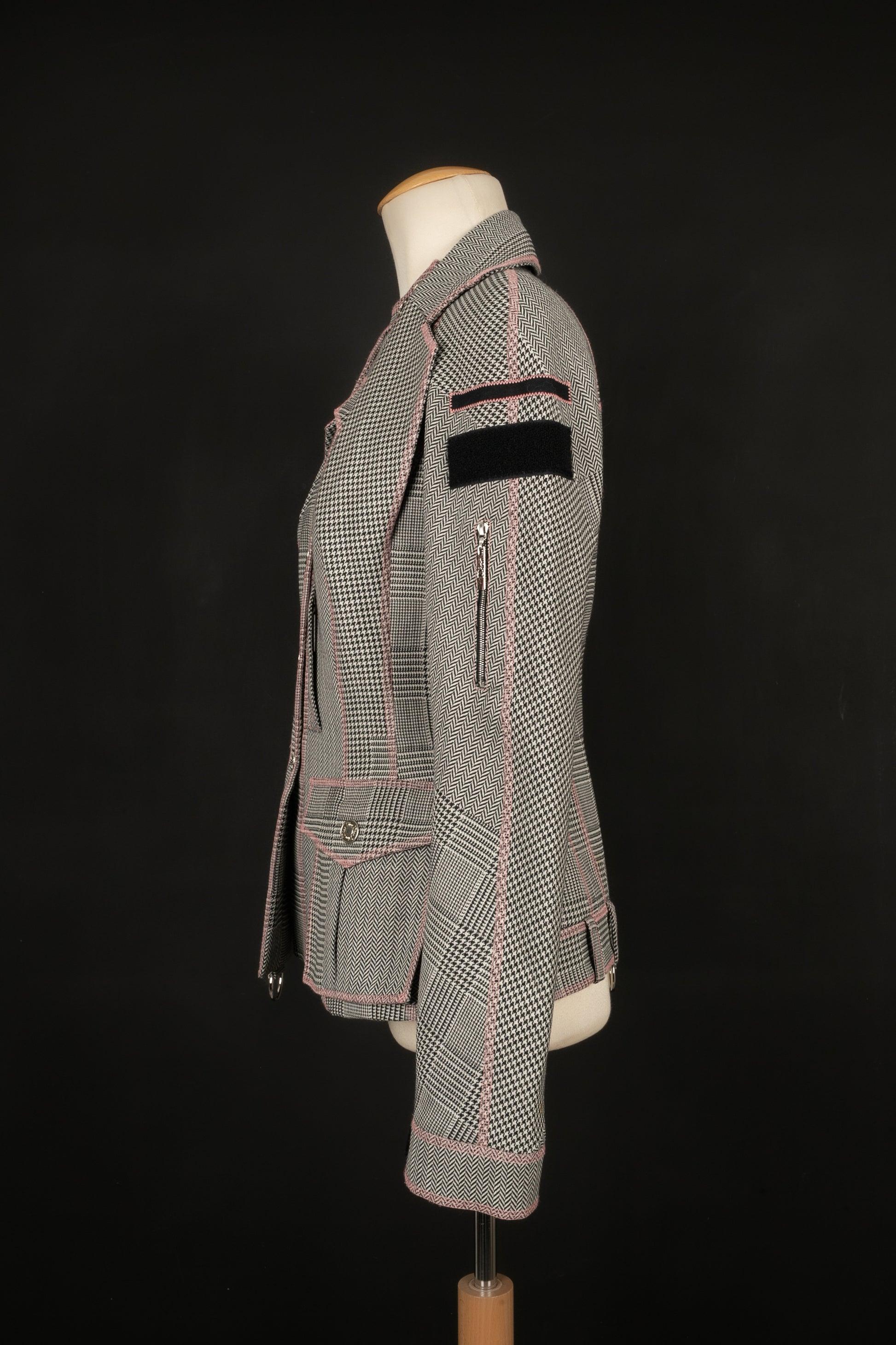 Women's Dior Grey and Pink Wool and Silk Set Spring, 2005 For Sale