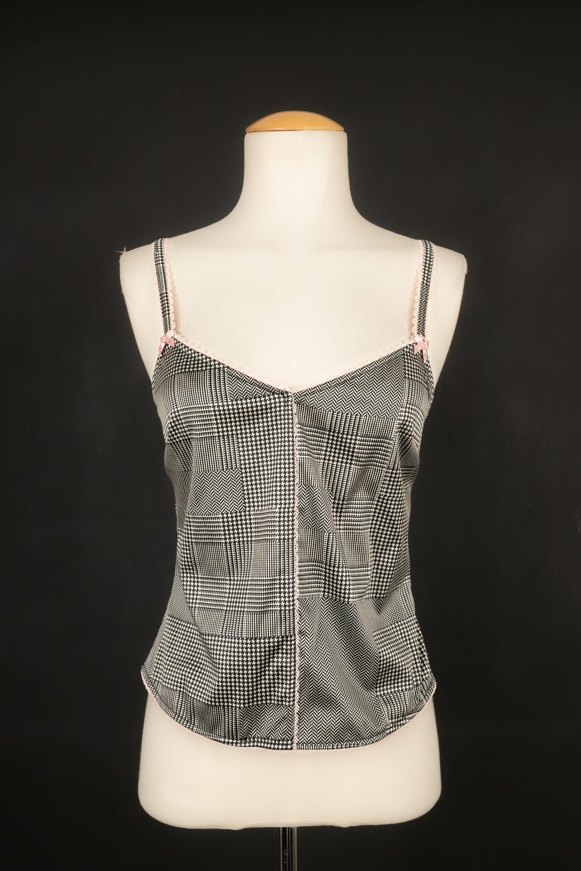 Dior Grey and Pink Wool and Silk Set Spring, 2005 For Sale 4