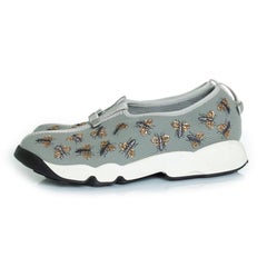 Dior, grey bee embellished mesh fusion sneakers