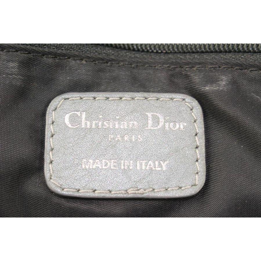 Women's Dior Grey Cannage Quited Mini Lady Boston Braided Handle Bag 14da721