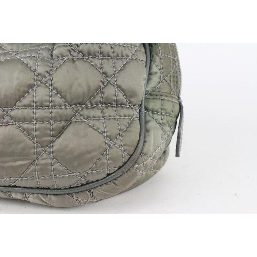 Dior Grey Cannage Quited Mini Lady Boston Braided Handle Bag 14da721 4