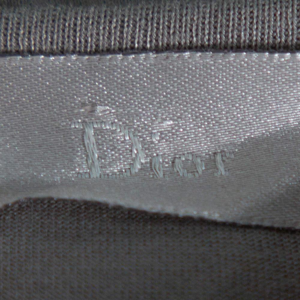 Women's Dior Grey Cotton Open Asymmetric Tank Top S
