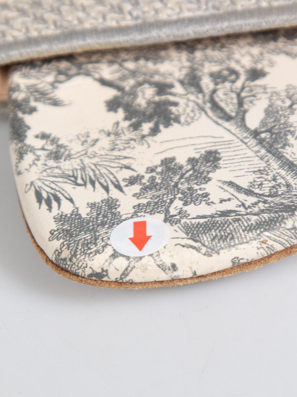 Dior Grey Dway Toile de Jouy Slides Size IT 39 2