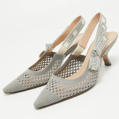 Dior - Décolleté J'adior in tessuto grigio Taglia 38
