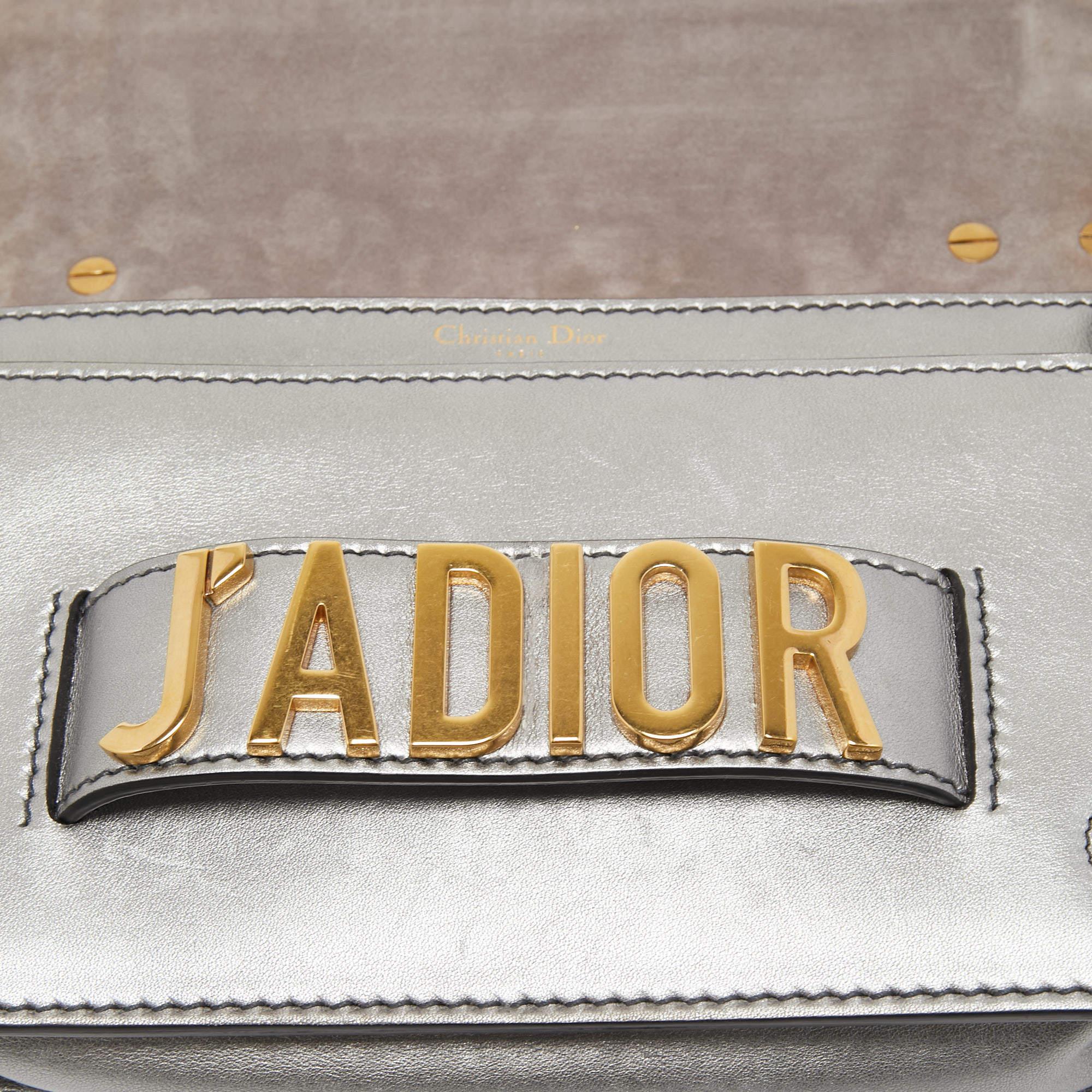 Dior Grey Leather J'adior Shoulder Bag 3