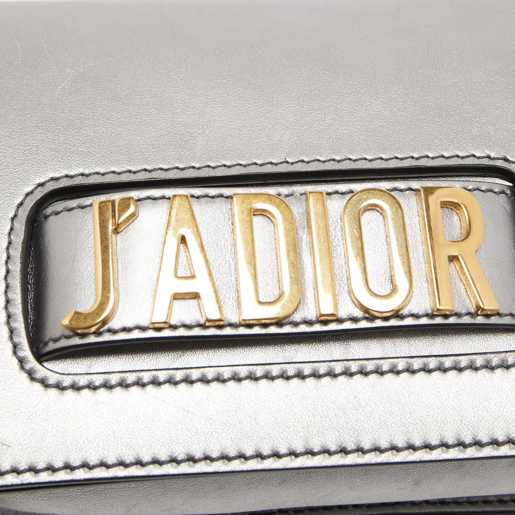 Dior Grey Leather J'adior Shoulder Bag 5