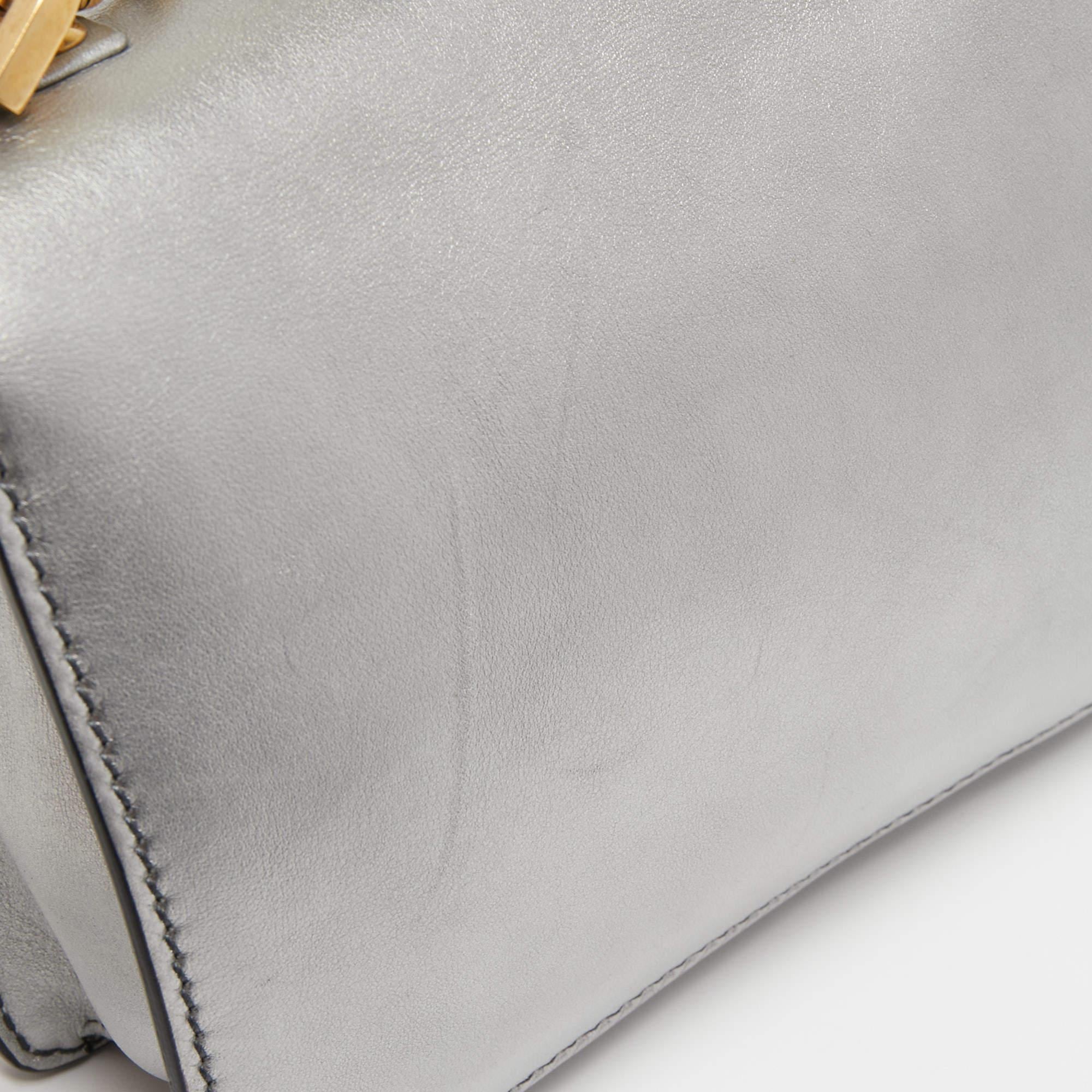 Dior Grey Leather J'adior Shoulder Bag 6