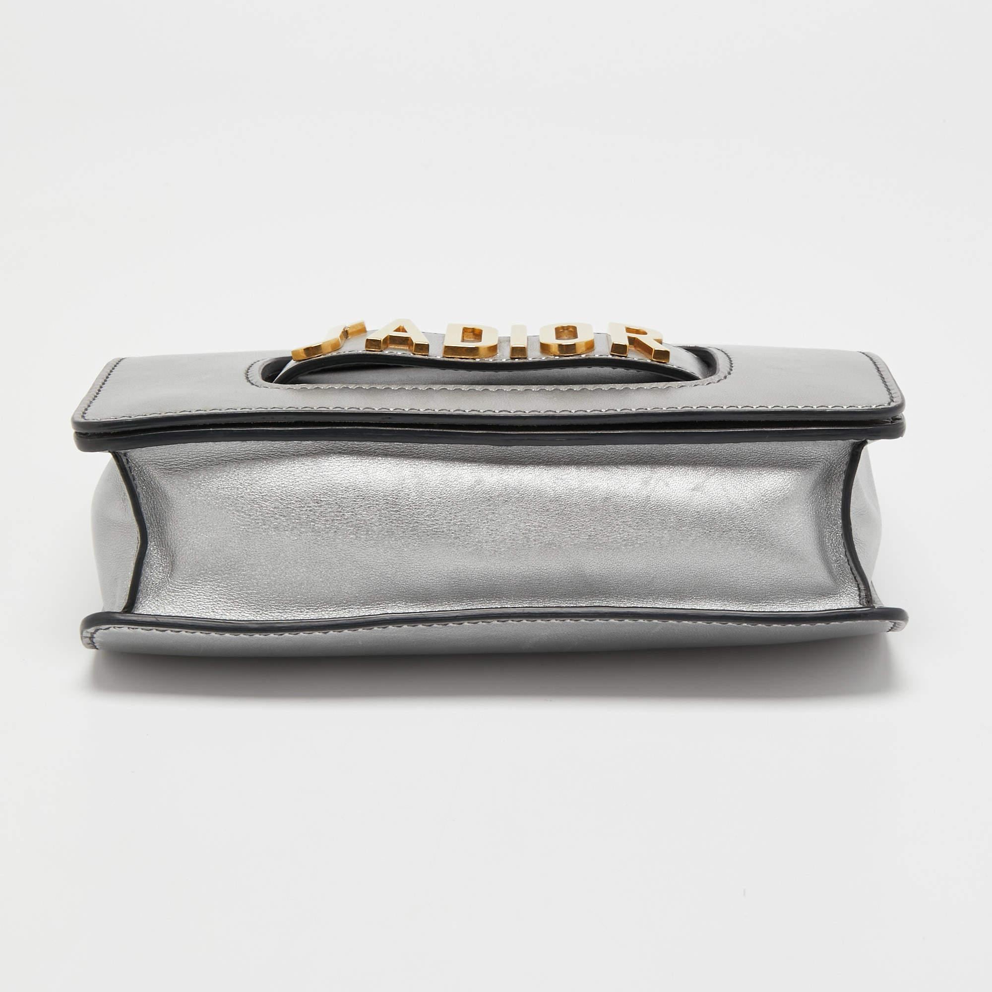 Dior Grey Leather J'adior Shoulder Bag 1