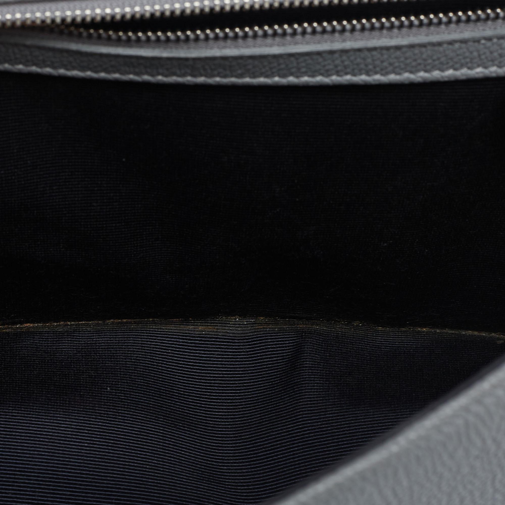 Dior Grey Leather Medium Diorama Flap Shoulder Bag 6