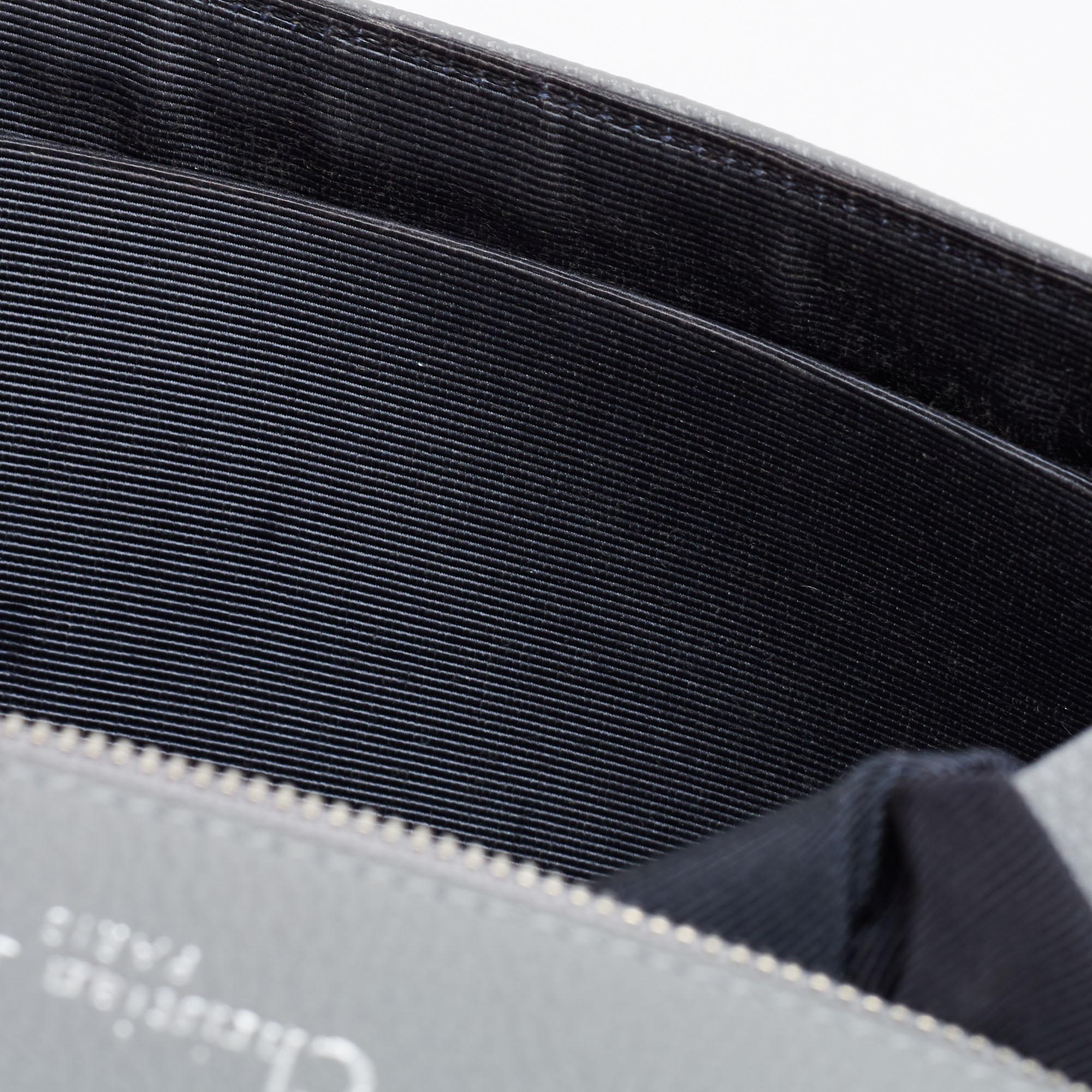 Dior Grey Leather Medium Diorama Shoulder Bag 8
