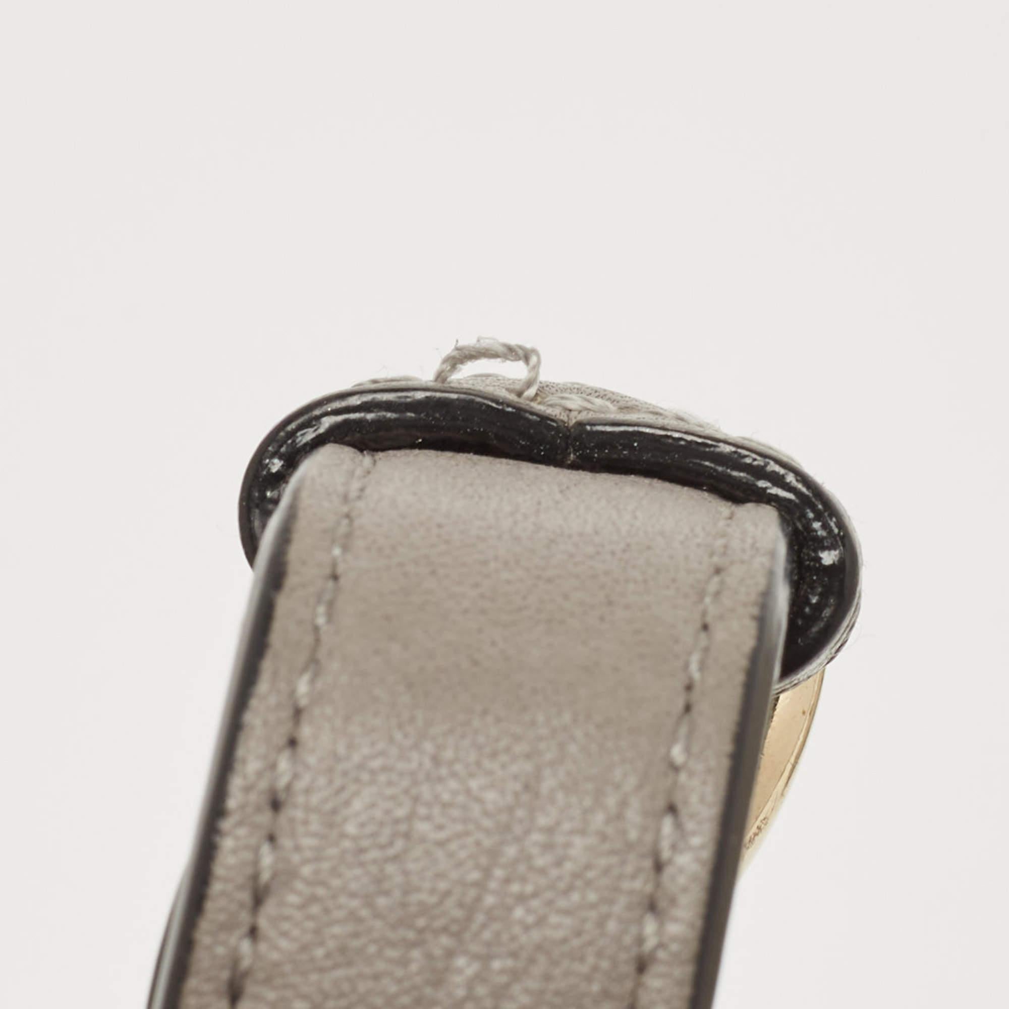 Dior Grey Leather Medium Diorama Shoulder Bag 7