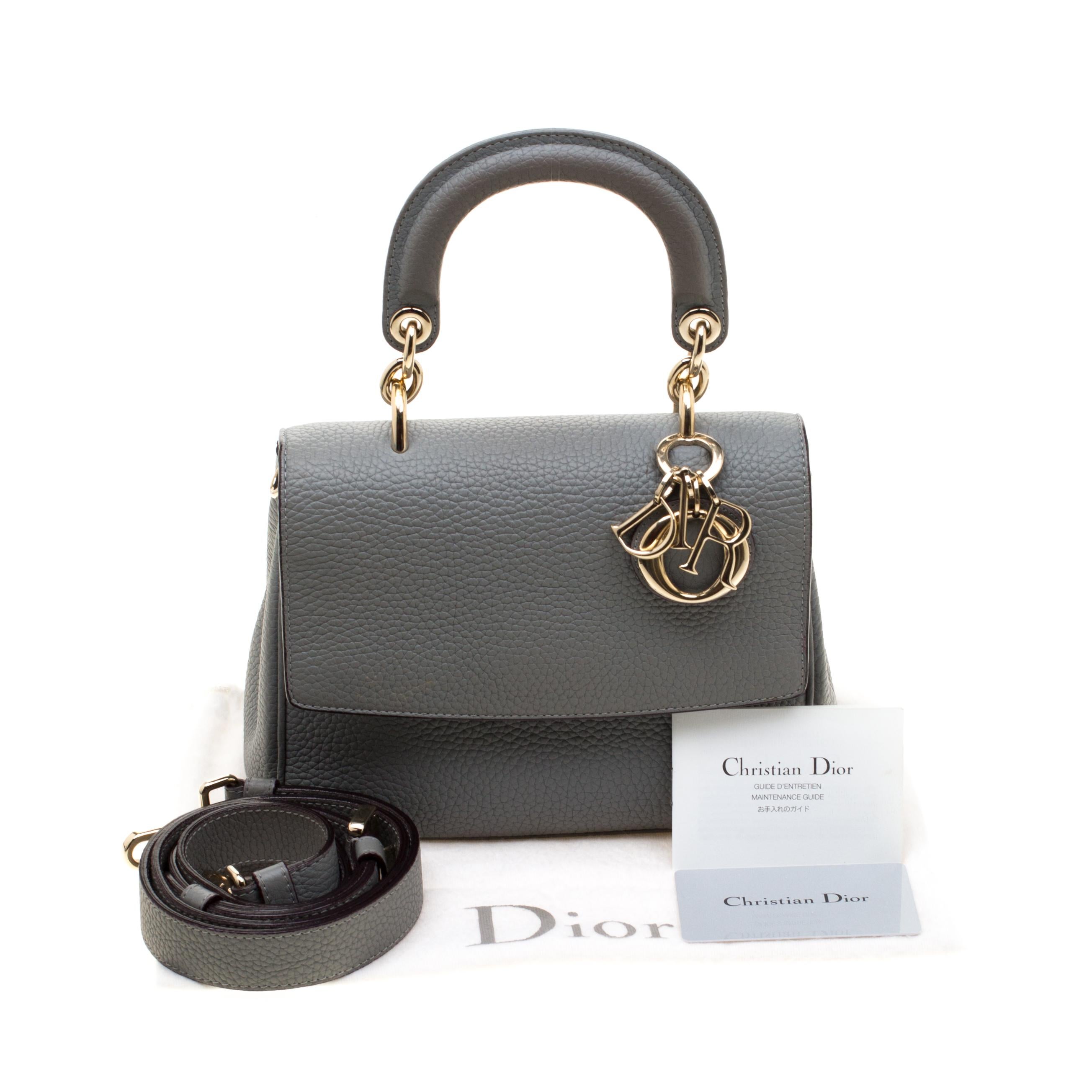 Dior Grey Leather Mini Be Dior Shoulder Bag 4