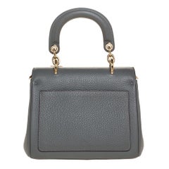 Dior Grey Leather Mini Be Dior Top Handle Bag