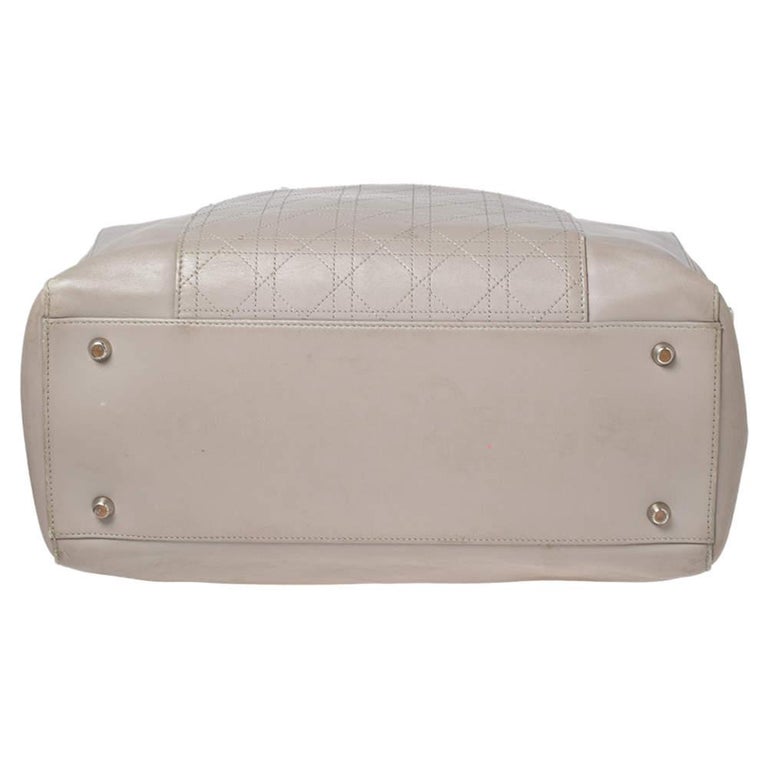 Dior Grey Leather Nappy Diaper Bag at 1stDibs