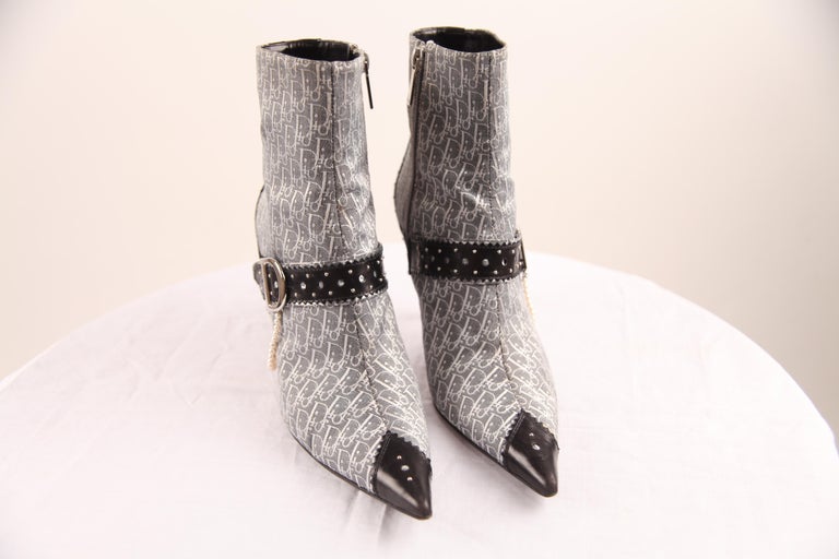 Dior top monogram boots