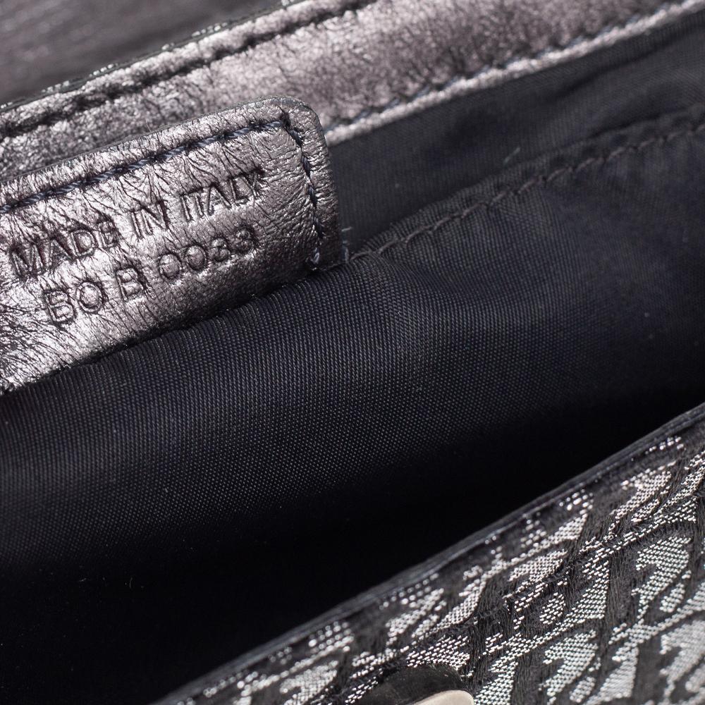 Dior Grey Oblique Canvas and Leather Street Chic Shoulder Bag 2