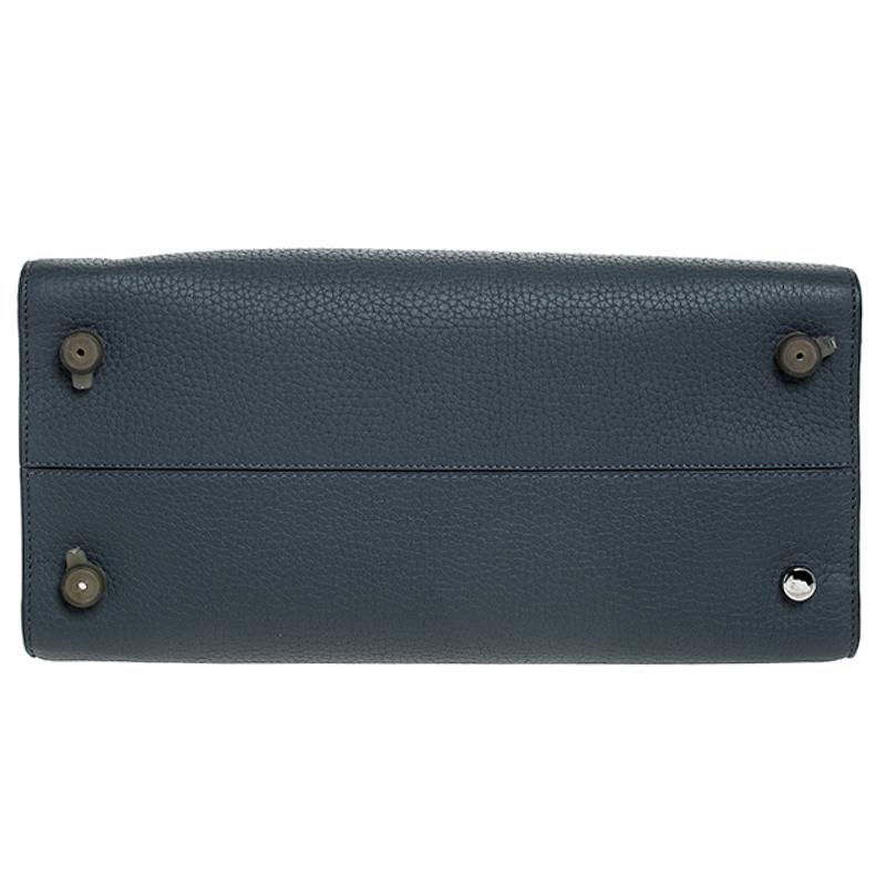 Women's Dior Grey Pebbled Leather Medium Diorever Bag