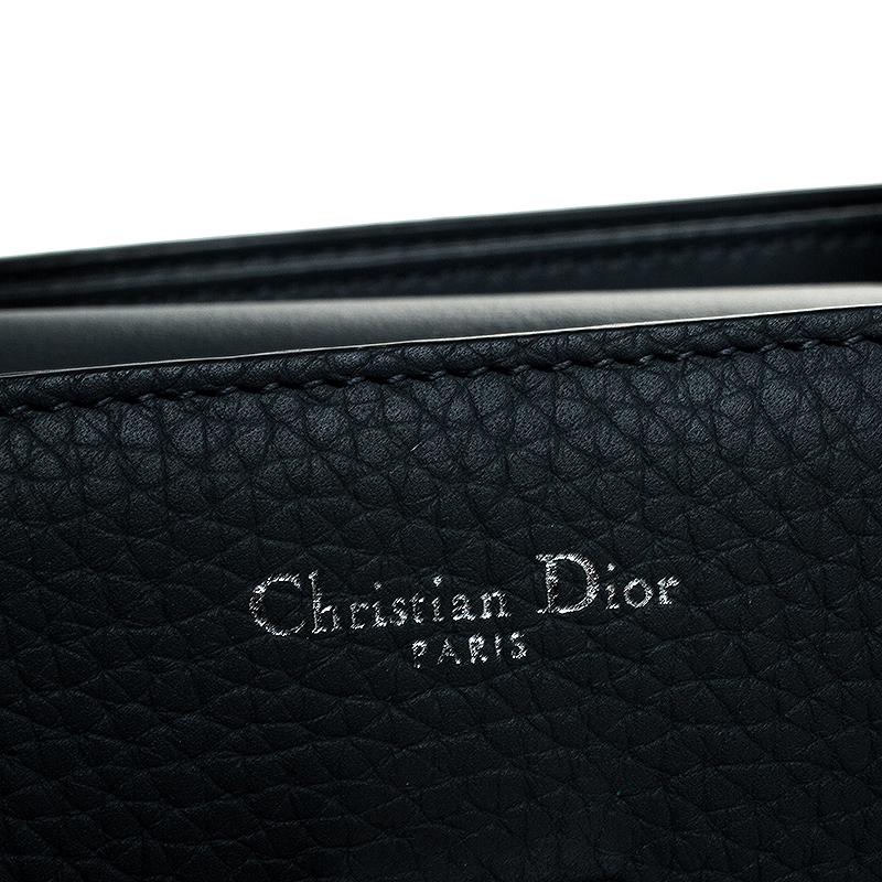 Dior Grey Pebbled Leather Medium Diorever Bag 2